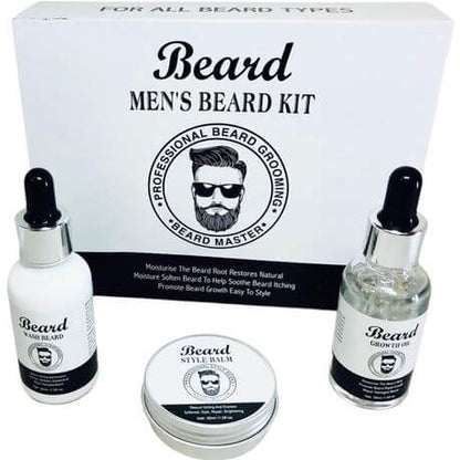 3 Piece Men s Beard Grooming Kit